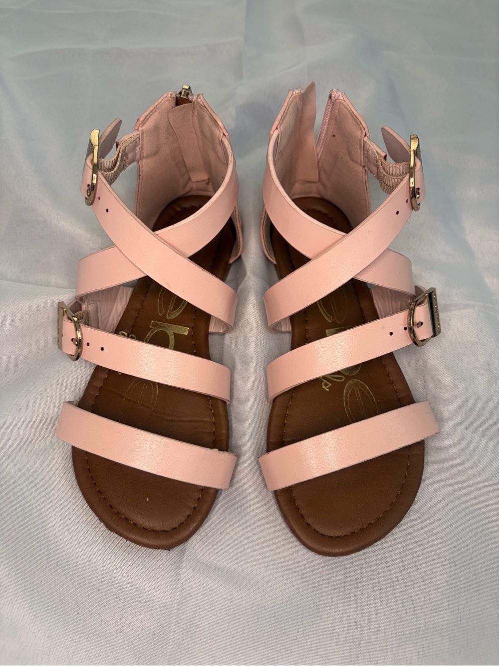 bebe Pink Strappy Girls Gladiator Sandals